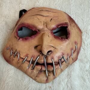 Stitched Smile Latex Halloween Mask Cannibal Serial Killer Leatherface Costume